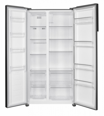 Side by side Heinner HSBS-H442NFXE++, 436 l, No Frost, functie smart, Congelare si racire rapida, Clasa E, H 177 cm, Aspect inox [2]