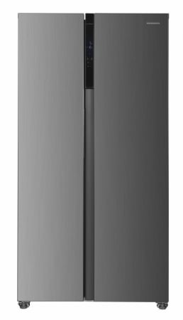 Side-By-Side - Side by side Heinner HSBS-H442NFXE++, 436 l, No Frost, functie smart, Congelare si racire rapida, Clasa E, H 177 cm, Aspect inox