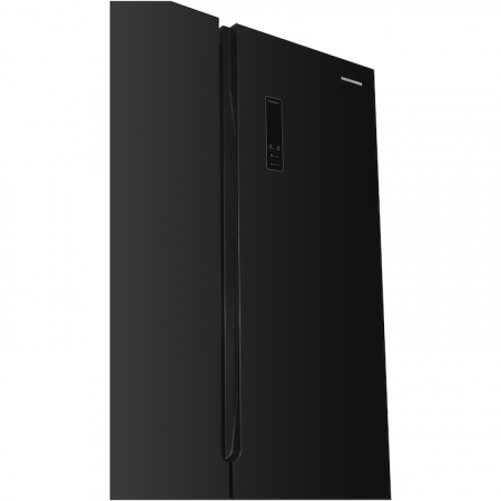 Side by side Heinner HSBS-H532NFGBKF+, 532 l, Full No Frost, Clasa E, Display touch, Blocare acces copii, H 177 cm, Sticla neagra [5]
