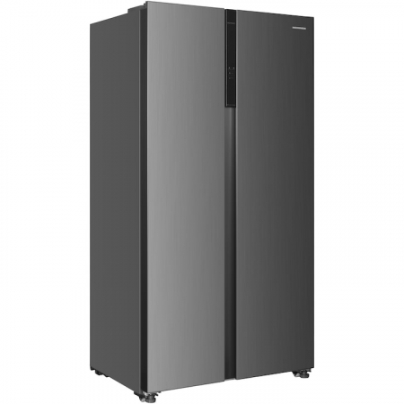 Side by side Heinner HSBS-HM532NFXE++, 532, Clasa E, Full No Frost, Display LED Touch, Alarma usa deschisa, H 177 cm, Inox [2]