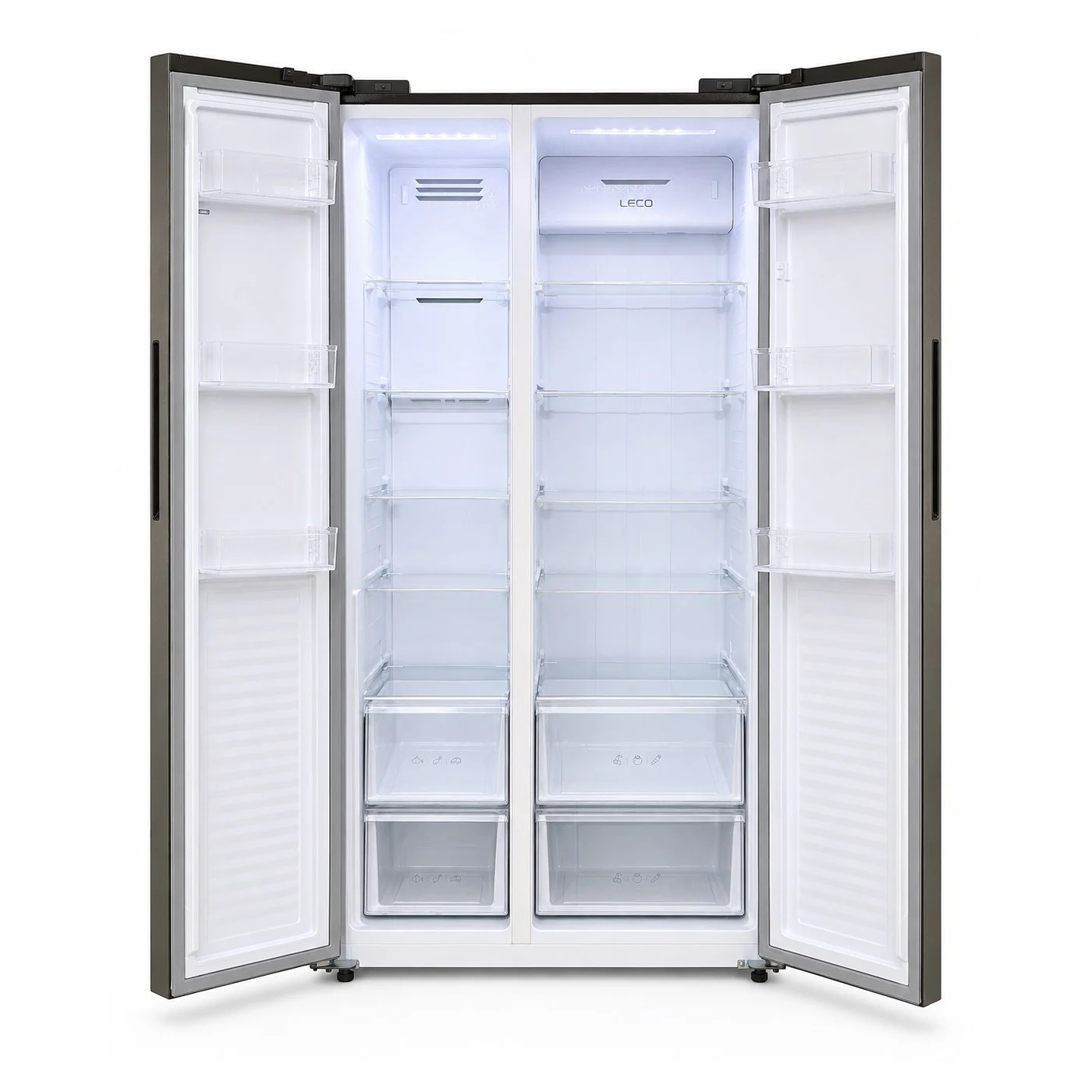 Side by Side LDK SBS-622NFDS, Clasa E, Capacitate 622 l, No Frost, Display Control Touch, Racire rapida, Congelare rapida, H 181 cm, Dark Inox [2]