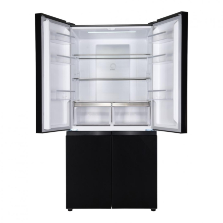 Side by side multidoor Heinner HSBS-HM600MDNFDXE++, No frost, 600l, clasa E, compresor dual inverter, compartiment convertibil frigider/congelator (-20℃~5℃), super freezing, inox negru [3]
