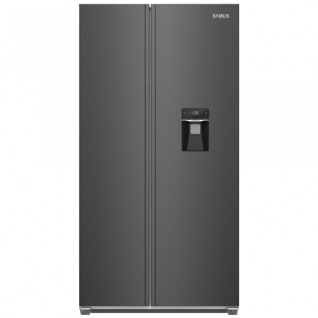 BUCATARIE - Side by side Samus SSBX-559NFDE, Full No Frost, Clasa energetica E, Dozator apa, Afisaj LCD, H 177 cm