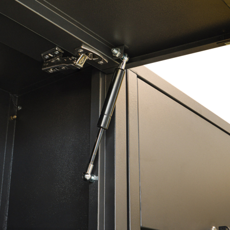 Sistem Modular Atelier TOP MASTER PRO, 3300 mm, 2 Dulapuri Înalte, 2 Dulapuri Inferioare, 3 Dulapuri Superioare, Dulap Mobil cu 7 Sertare, Blat Lemn Masiv 25 mm [9]
