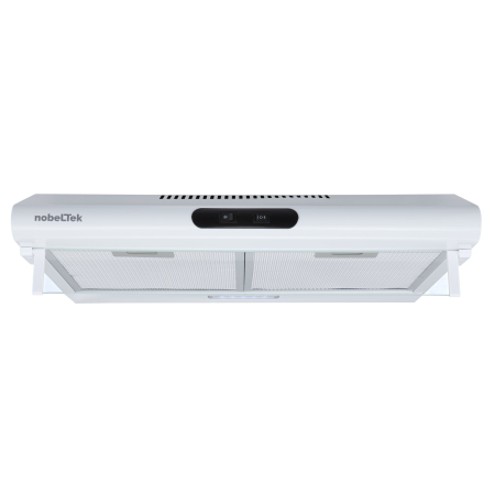 Hota clasica NobelTek NHO-CL60F15W, 60 cm, 1 motor, 2 filtre aluminiu, lampa led, 300m3, Alb [1]
