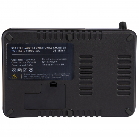 Starter multi-functional SMARTER portabil 14000mA, DETOOLZ DZ-SE164 [10]