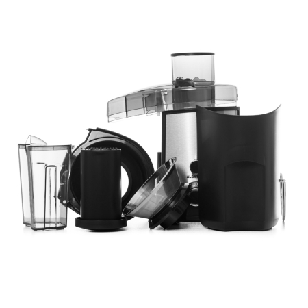Storcator Albatros Naturemix 1000, fructe și legume 1000 W, 2 viteze, pahar 0.75 L, negru/inox [2]