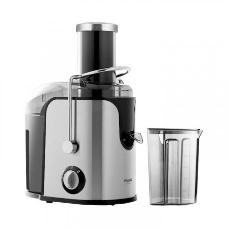Storcator de fructe si legume, VIVAX AJ-800, putere 800 W, diametru tub 7.5 cm, recipiente de suc si pulpa, Inox, Argintiu [4]
