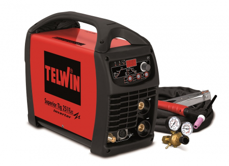 Aparate de sudura - Aparat de sudura TELWIN tip TIG superior TIG 251 DC-HF/LIFT VRD 400V+ACC