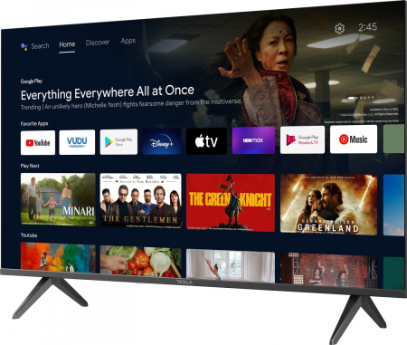 Televizor Smart LED Tesla 32E635BHS, 81 cm, HD, Android TV 11, Clasa energetica E, Negru [1]