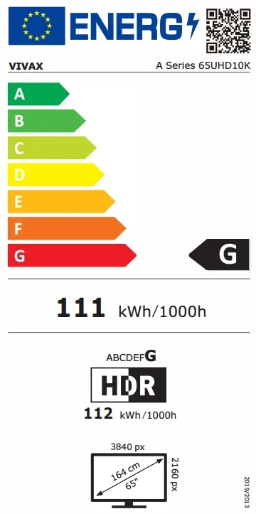 Televizor Smart LED, Vivax TV 65UHD10K, 164 cm, UHD 4K, Clasa G [5]