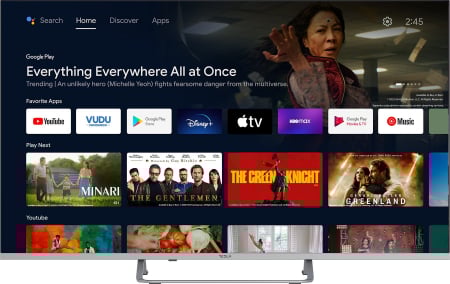 Televizoare - Televizor Tesla LED 65E635SUS, 165 cm, Smart Android, 4K Ultra HD, Clasa energetica F, Argintiu