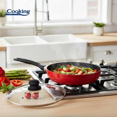 TIGAIE ADANCA ALUMINIU PRESAT+CAPAC 24x6.5 CM, COOKING BY HEINNER [6]