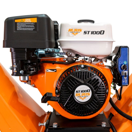 Tocător de crengi și resturi vegetale ST1000, motor Ducar DH402 15 CP, 420 cmc, pornire electrică, diametru de tăiere 120 mm, 2 cuțite din oțel aliat 300 x 55 mm, evacuare rotativă 360° [2]