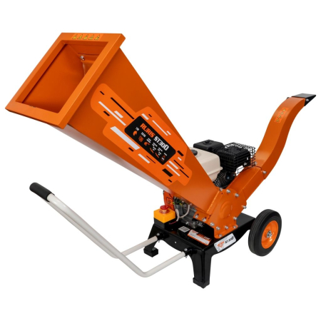 Tocător de crengi și resturi vegetale ST300, motor pe benzină 7 CP, diametru maxim de tăiere 60 mm, turație 3600 rpm, capacitate de tocare până la 1000 kg/oră, rezervor combustibil 3,6 L, 2 roți [2]