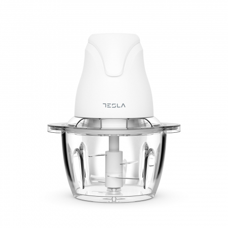 Tocator Tesla FC302W, 400W, 1L, 1 viteza, 4 lame inox, sistem de protectie, Alb [2]