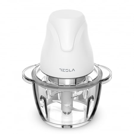 Produse HORECA - Tocator Tesla FC302W, 400W, 1L, 1 viteza, 4 lame inox, sistem de protectie, Alb