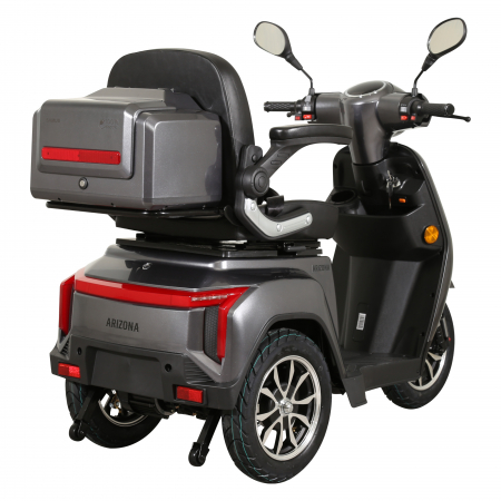 Triciclu electric Samus Arizona 3R1 1000W 60V 20Ah Autonomie 52 km 3 viteze Argintiu [5]