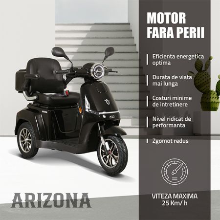 Triciclu electric Samus Arizona-3R1-10T1000-60V20 Black [17]