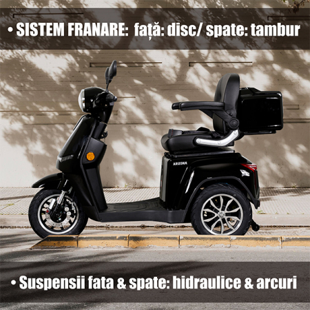 Triciclu electric Samus Arizona-3R1-10T1000-60V20 Black [20]