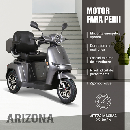 Triciclu electric Samus Arizona-3R1-10T1000-60V20 Silver [16]