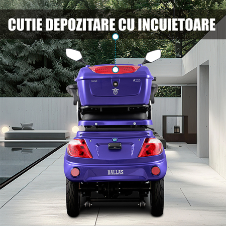 Triciclu electric Samus Dallas-3R1-10T1000-60V20-Blue [8]