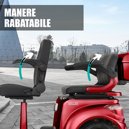 Triciclu electric Samus Dallas-3R2-10T1000-60V20-Red [8]