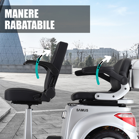 Triciclu electric Samus Dallas-3R2-10T1000-60V20-Silver [11]