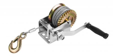 BRICOLAJ - Troliu manual de 400 kg cu cablu 10 m