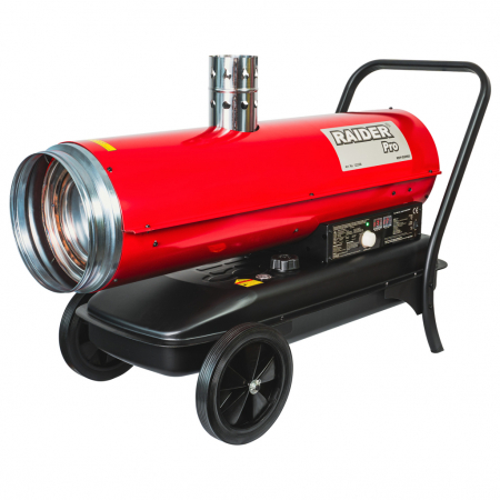 Tun aer cald diesel ardere indirecta 50kW RDP-IDSH60, debit  1400 m³/h, putere 50000 W, suprafata 800 m3, Motorina [0]