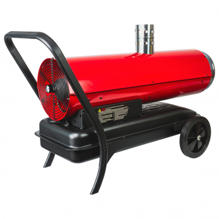 Tun aer cald diesel ardere indirecta 50kW RDP-IDSH60, debit  1400 m³/h, putere 50000 W, suprafata 800 m3, Motorina [3]