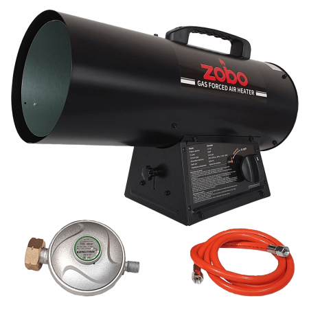 Climatizare si sisteme de incalzire - Tun de aer cald Zobo ZB-G40A 4590004040, gaz propan, ardere directa putere 12 kw debit aer 500 mc-h, volum incalzit 92 mc