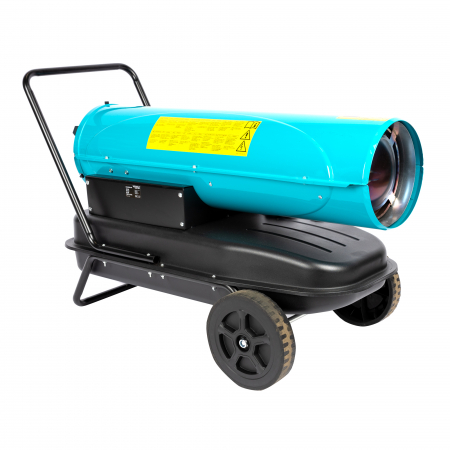 Climatizare si sisteme de incalzire - Tun de caldura pe motorina Detoolz, 30kW, 720 m3/h, 35L, cu roti de transport