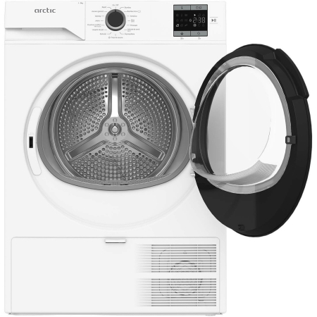 Uscator de rufe ARCTIC A2T19239W, Pompa de caldura, 9 kg, 15 programe, Clasa D, Alb [2]