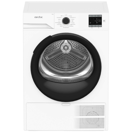 Masini de spalat rufe cu uscator - Uscator de rufe ARCTIC A2T19239W, Pompa de caldura, 9 kg, 15 programe, Clasa D, Alb