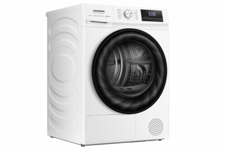 Uscător de rufe cu pompă de căldură Heinner HHPD-HMY80IVFC+++, 8 kg, Motor Inverter, Clasa C, 15 Programe, Display Digital, Alb [4]