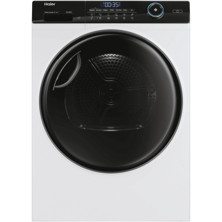 Marelvi - Uscator de rufe Haier, 31102533 Pompa de caldura cu compresor inverter, 8kg,clasa A+++, WIFI-app hOn, 11 programe +app, alba - usa neagra