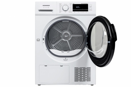 Uscator de rufe Heinner HHPD-M9G5PBKD++, Pompa de caldura, 9 kg, 16 programe, Clasa D, Display LED, Functie anti-sifonare, Lumina cuva, Indicator curatare filtru scame, Indicator rezervor, Blocare acc [1]