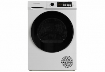 BUCATARIE - Uscator de rufe Heinner HHPD-V10T2KA++, Pompa de caldura, 10 kg, 15 programe, Clasa A+/E, Iluminat cuva, Usa reversibila, Indicator rezervor colectare apa plin, Blocare acces copii, Alb