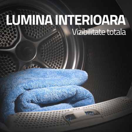 Uscător de Rufe Samus SADP-833, 8 kg, Pompa de Caldura, Clasa Energetica A++, 15 Programe, Display Electronic [3]