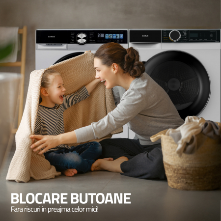 Uscător de Rufe Samus SADP-833, 8 kg, Pompa de Caldura, Clasa Energetica A++, 15 Programe, Display Electronic [12]