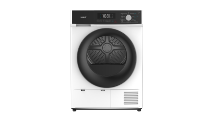 Uscator de rufe Samus SWDP-816, 8 kg, pompa de caldură, 16 programe, afișaj electronic, funcție anti-sifonare, clasa E, alb [2]