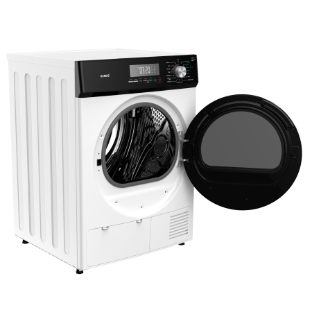 Uscator de rufe Samus SWDP-816, 8 kg, pompa de caldură, 16 programe, afișaj electronic, funcție anti-sifonare, clasa E, alb [4]