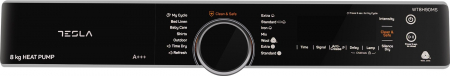 Uscator de rufe Tesla WT8H91MS, Pompa de caldura, 8kg, Clasa A++, Motor Inverter, 14 programe, Ajustare intensitate uscare, Anti Sifonare, Sistem Child Lock, Delay Start, Silver [2]