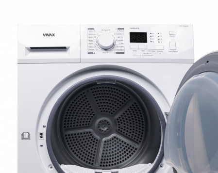 Uscator de rufe VIVAX CDR-0816SHP, Pompa de caldura, 8 kg, Clasa A++, Display LED, Start intarziat, Anti-sifonare, Uscare ajustabila, 16 programe, Alb [7]
