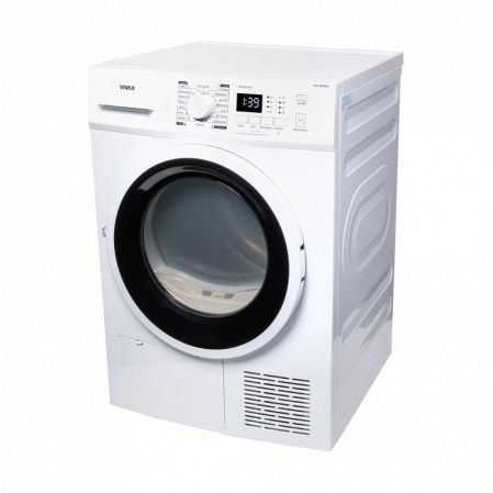 Uscator de rufe VIVAX CDR-0816SHP, Pompa de caldura, 8 kg, Clasa A++, Display LED, Start intarziat, Anti-sifonare, Uscare ajustabila, 16 programe, Alb [9]