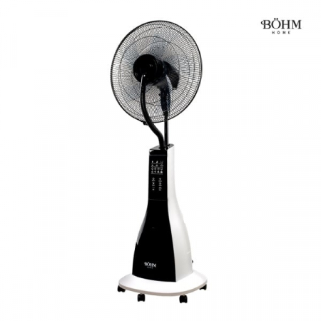 Climatizare si sisteme de incalzire - Ventilator cu Umidificare 16" BÖHM BSP40-RA, rotire 75°, 3 viteze, roti deplasare, bazin apa 3 L