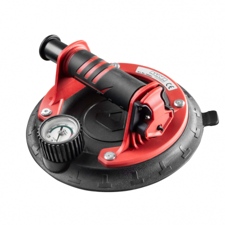 BRICOLAJ - Ventuză cu pompă de vid și manometru 168 kg, 205mm, Raider
