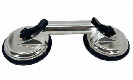 BRICOLAJ - Ventuza dubla profesionala cu corp din Aluminiu 125mm, 90kg - CNO-ALUV2