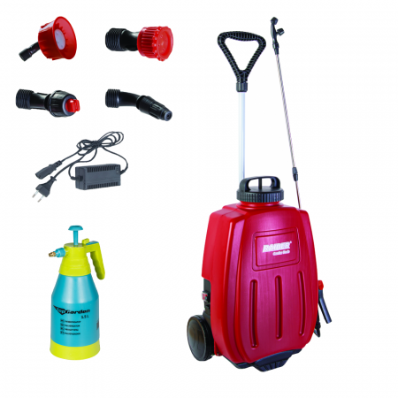 GRADINA - Vermorel cu acumulator 16L 12V 10Ah 4.5bar 5L/min 8m troller si USB RD-BKMD04